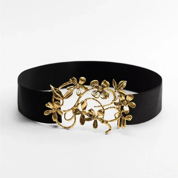 Zara | Accessories | Zara Floral Stretch Belt | Poshmark display picture 1